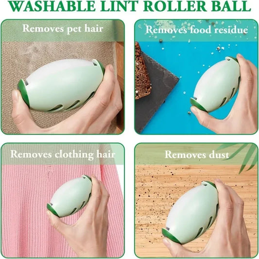 Untamed Reusable Lint Roller Ball 🧳✨ - Portable & Washable Gel Hair Remover-Untamed Treasures-Green - Pack of 1-Untamed Treasures