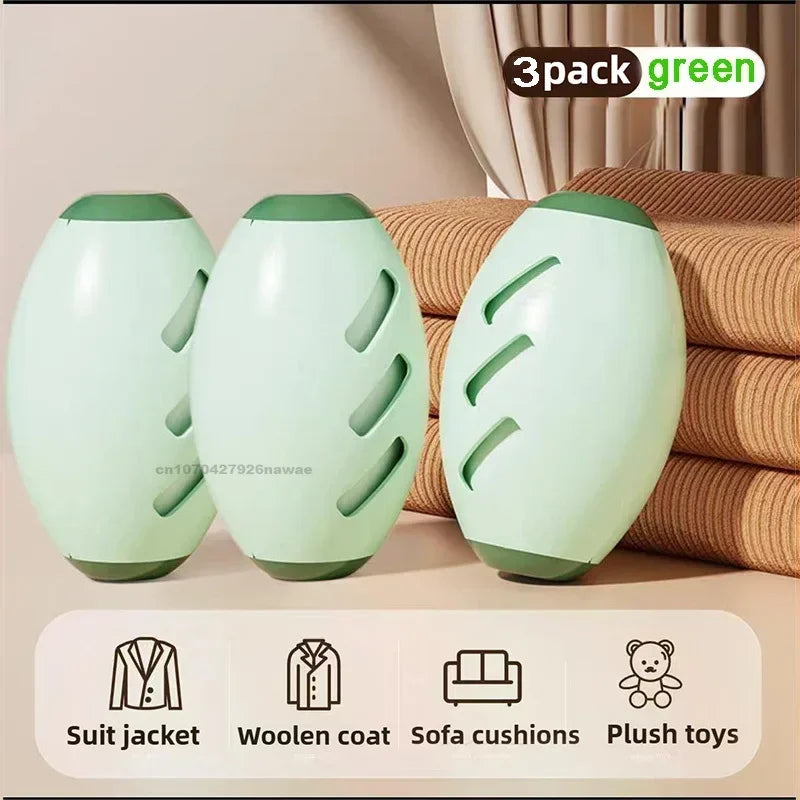 Untamed Reusable Lint Roller Ball 🧳✨ - Portable & Washable Gel Hair Remover-Untamed Treasures-Green - Pack of 3-Untamed Treasures